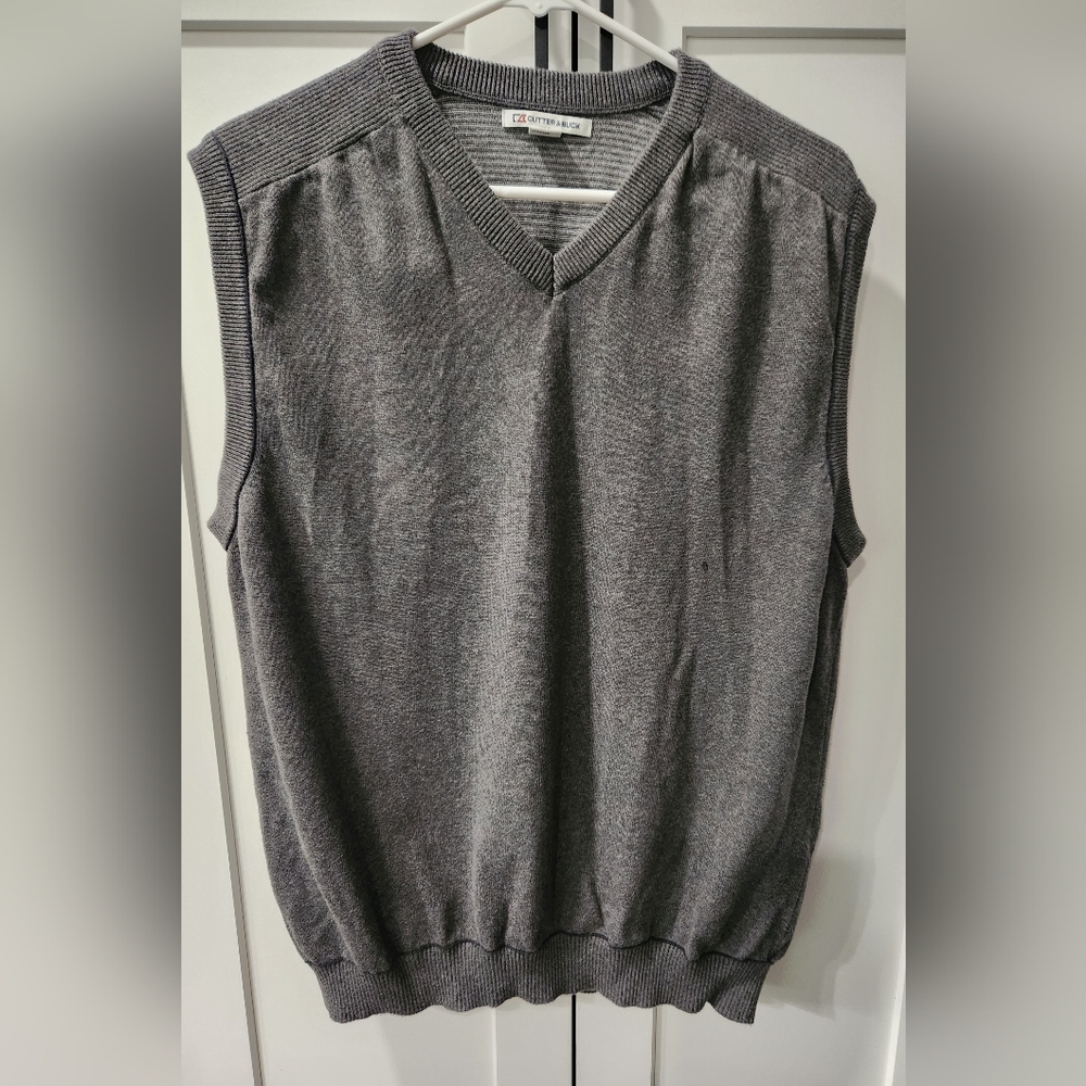 Cutter & Buck Charcoal Knit Vest